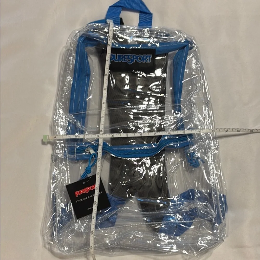 Clear Backpack Blue 17